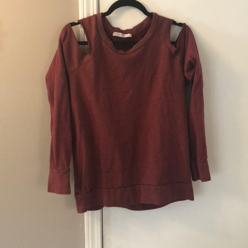 Cold shoulder sweatshirt
